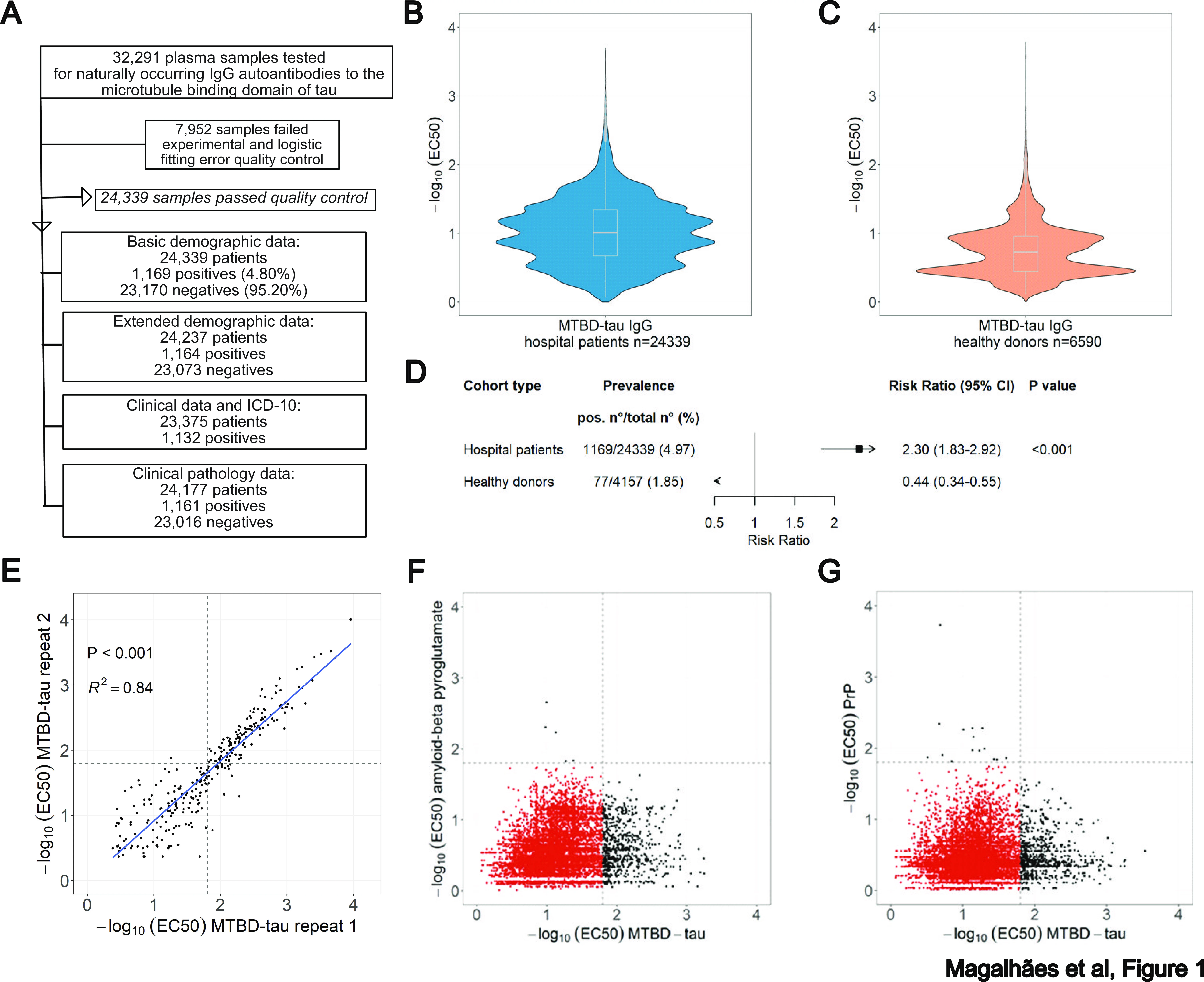 Study overview and seroprevalence of anti-MTBD-tau antibodies